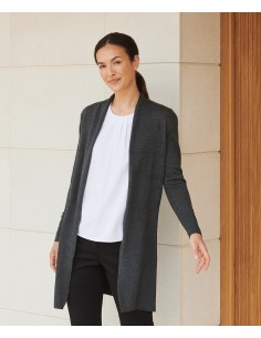 H-H719-Ladies Longline Open Cardigan 2